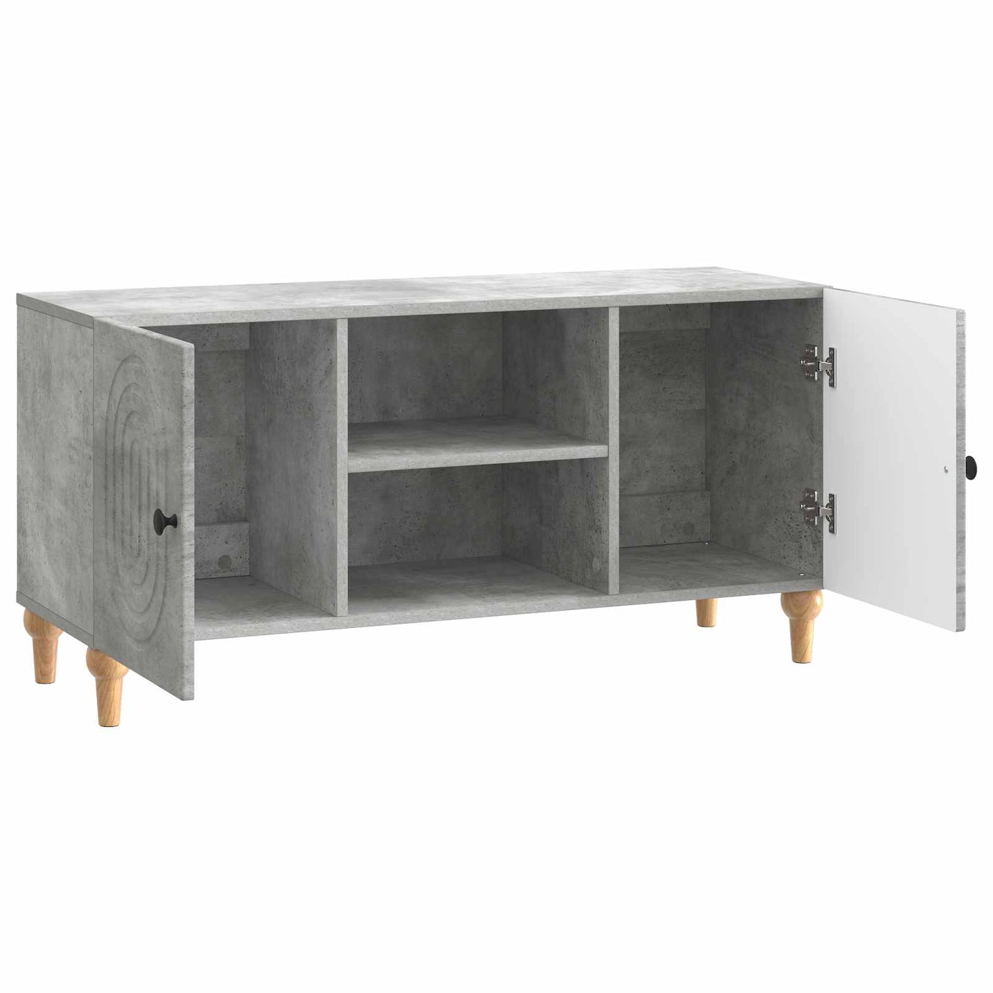 TV-skåp Betonggrå 102 x 34,5 x 50 cm Konstruerat trä