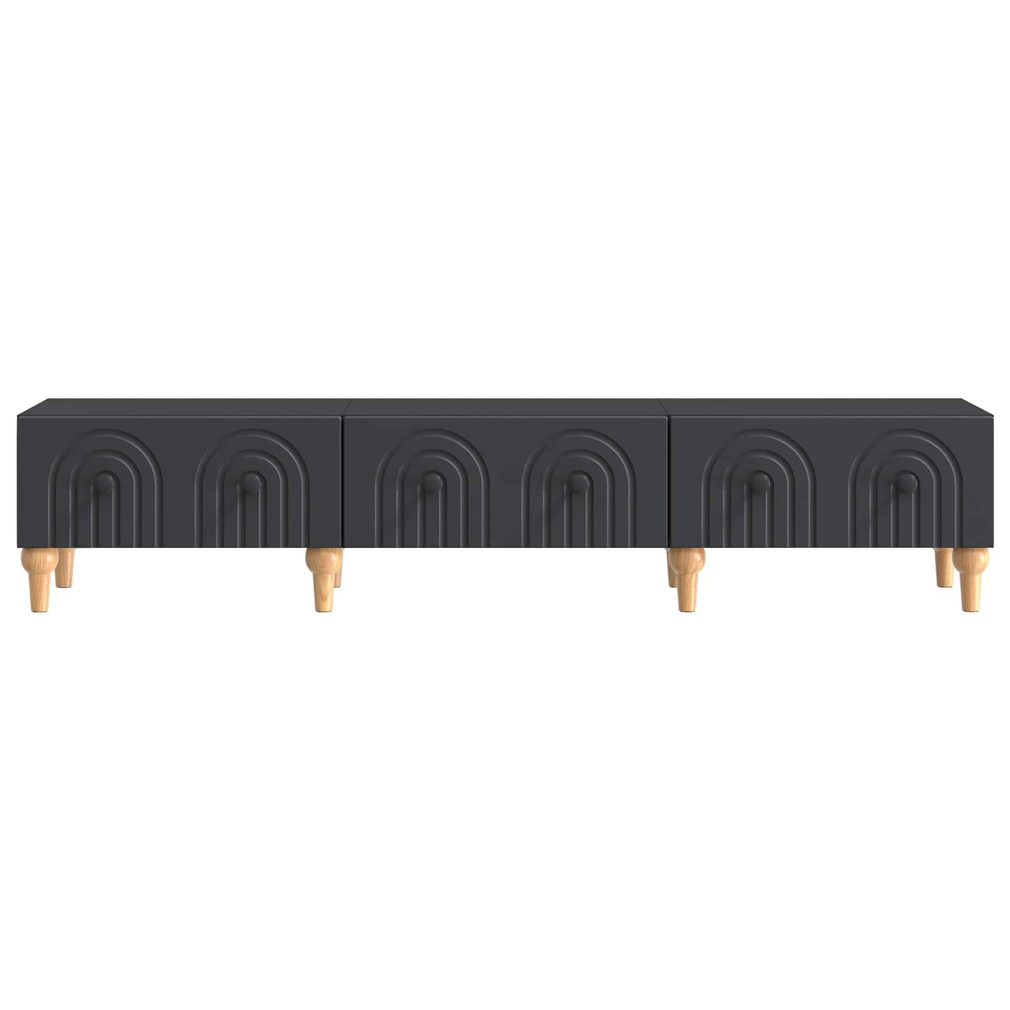 TV-skåp med låda Svart 147 x 34,5 x 30 cm Konstruerat trä