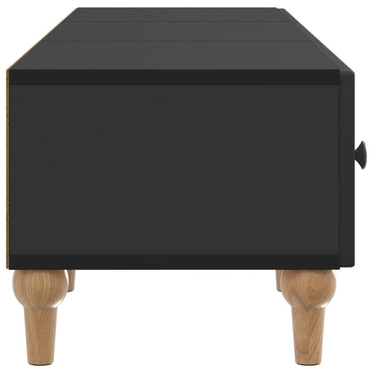 TV-skåp med låda Svart 147 x 34,5 x 30 cm Konstruerat trä