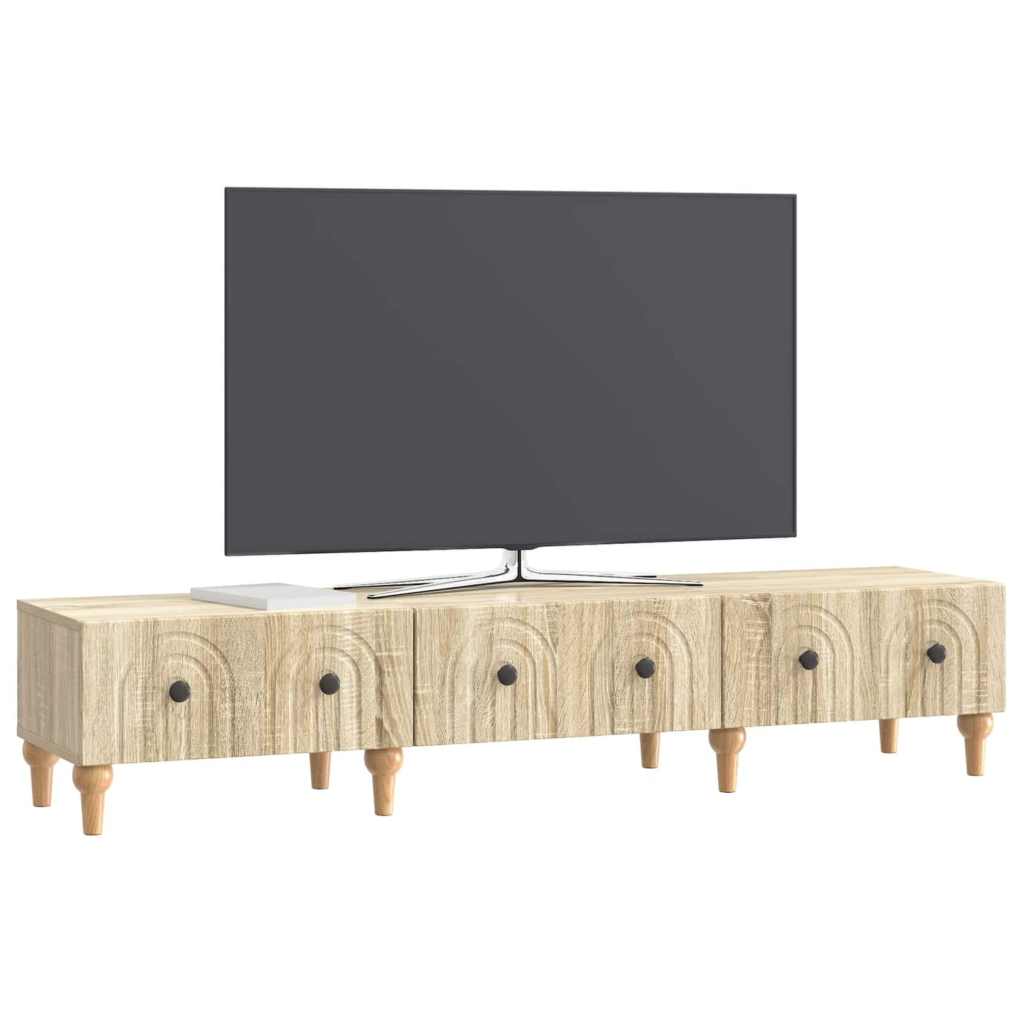 TV-skåp med låda Sonoma-ek 147 x 34,5 x 30 cm Konstruerat trä