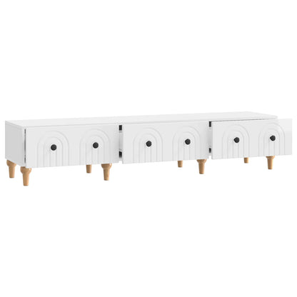 TV-skåp Vit högglans 147 x 34,5 x 30 cm Konstruerat trä