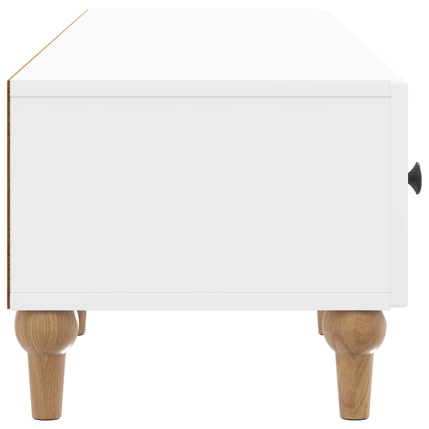 TV-skåp Vit högglans 147 x 34,5 x 30 cm Konstruerat trä