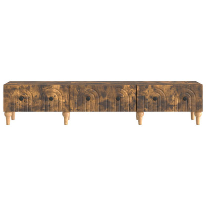 TV-skåp med låda Rökt ek 147 x 34,5 x 30 cm Konstruerat trä