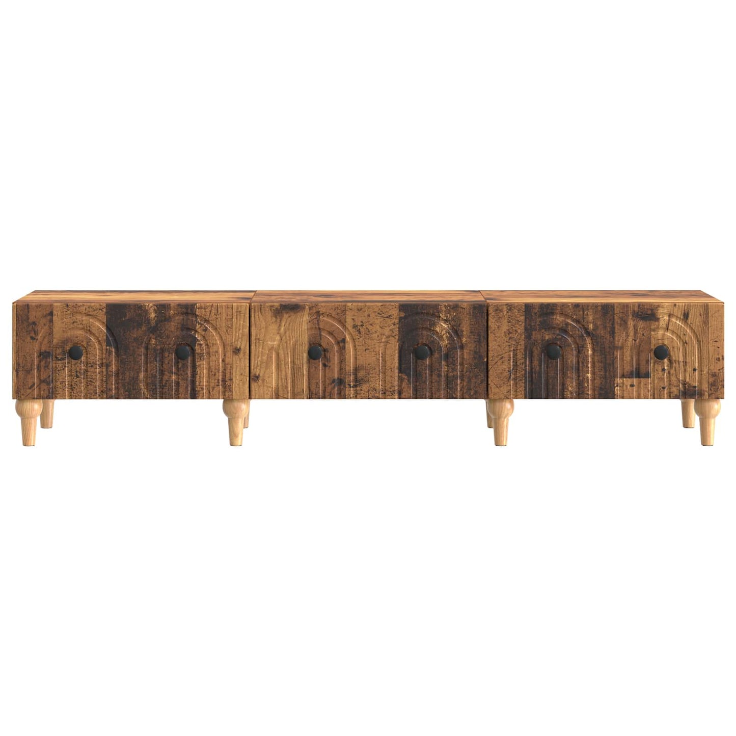 TV-skåp med låda Gammalt trä 147 x 34,5 x 30 cm Konstruerat trä