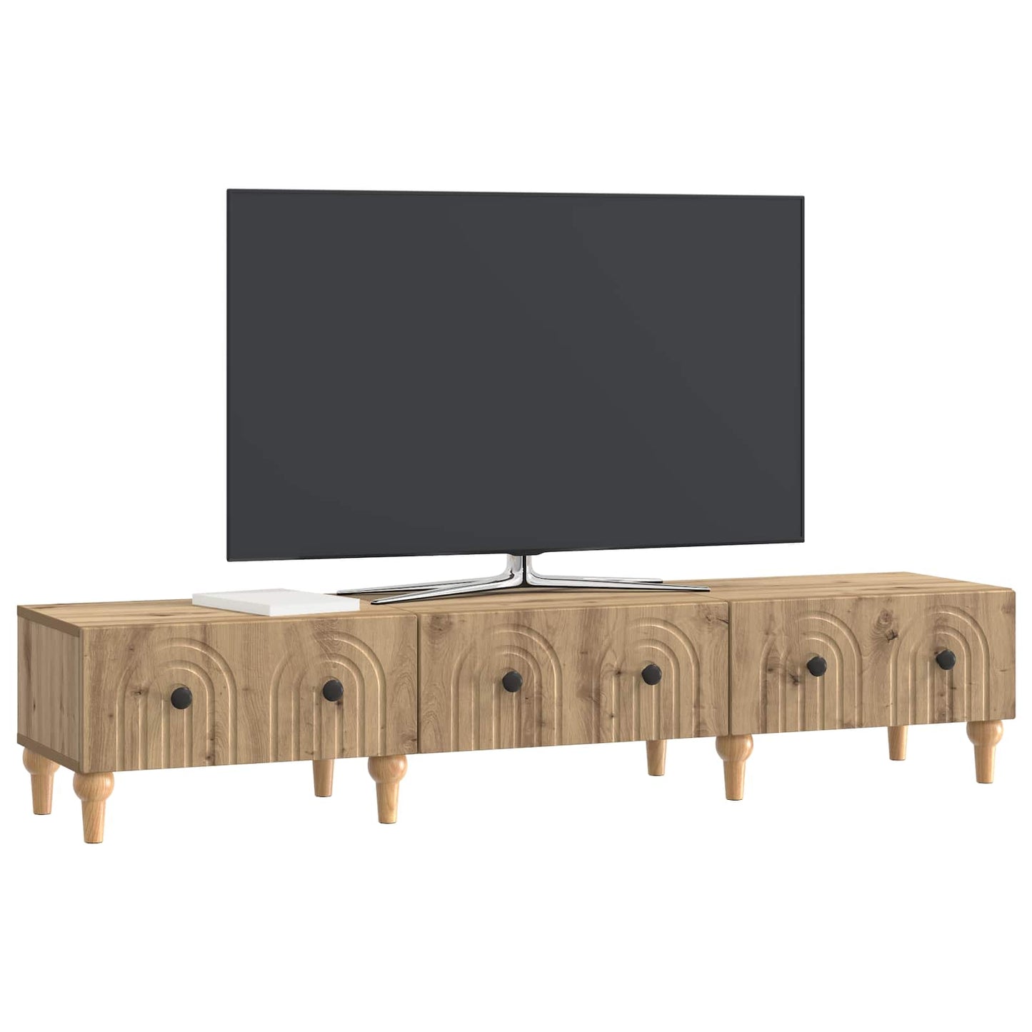 TV-skåp med låda Artisan-ek 147 x 34,5 x 30 cm Konstruerat trä