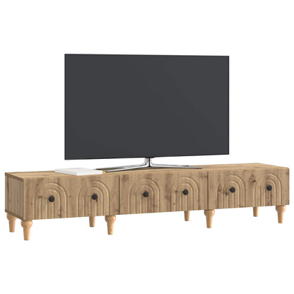TV-skåp med låda Artisan-ek 147 x 34,5 x 30 cm Konstruerat trä