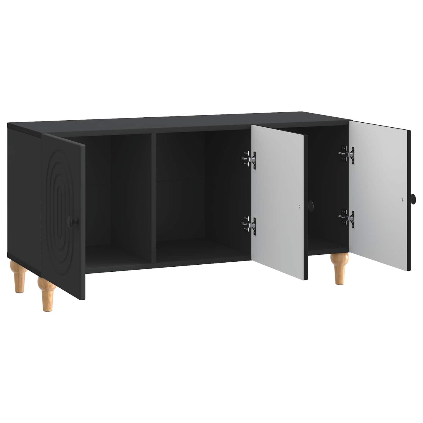 TV-skåp Svart 99 x 34,5 x 50 cm Konstruerat trä