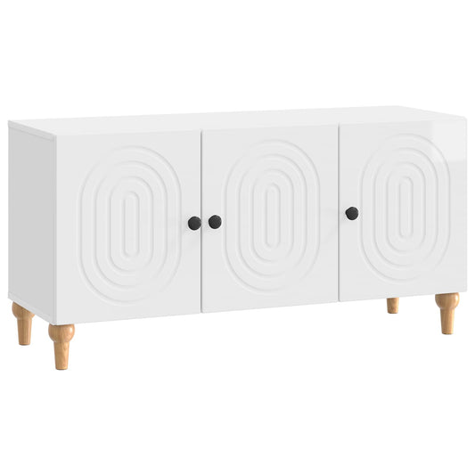 TV-skåp Vit högglans 99 x 34,5 x 50 cm Konstruerat trä