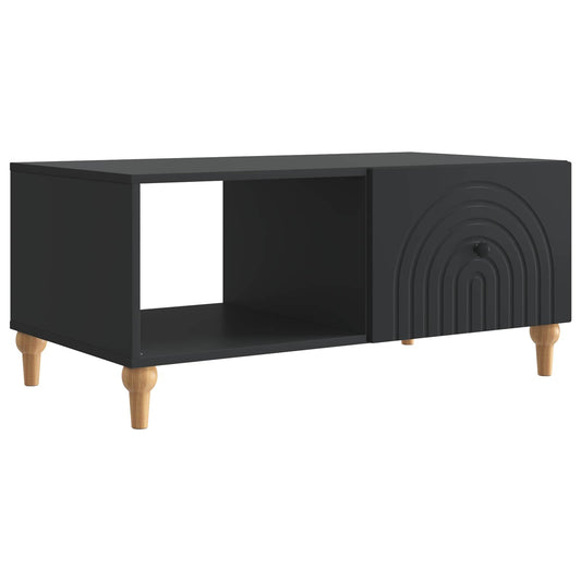 Kaffeebord Svart 90 x 50 x 40 cm Konstruerat trä
