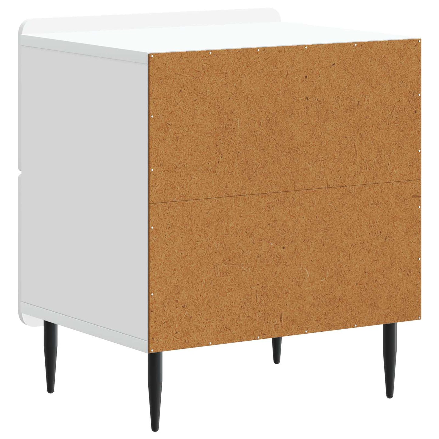 Nattduksbord 2 pcs Vit 43 x 34,5 x 49,5 cm Konstruerat trä