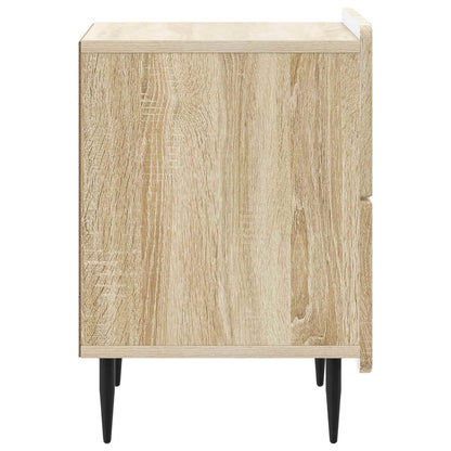 Nattduksbord med låda 2 pcs Sonoma-ek 43 x 34,5 x 49,5 cm