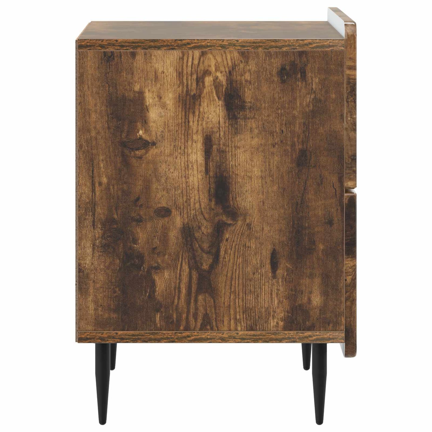Nattduksbord 2 pcs Rökt ek 43 x 34,5 x 49,5 cm Konstruerat trä