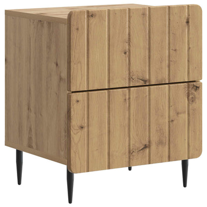 Nattduksbord med låda 2 pcs Artisan-ek 43 x 34,5 x 49,5 cm