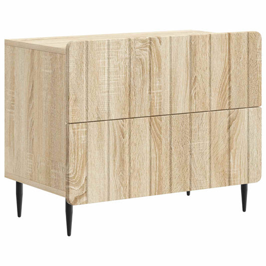 Nattduksbord Sonoma-ek 62 x 34,5 x 49,5 cm Konstruerat trä