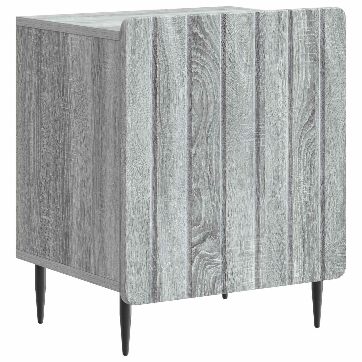 Nattduksbord 2 pcs Grå sonoma-ek 43 x 34,5 x 52 cm
