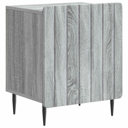 Nattduksbord 2 pcs Grå sonoma-ek 43 x 34,5 x 52 cm