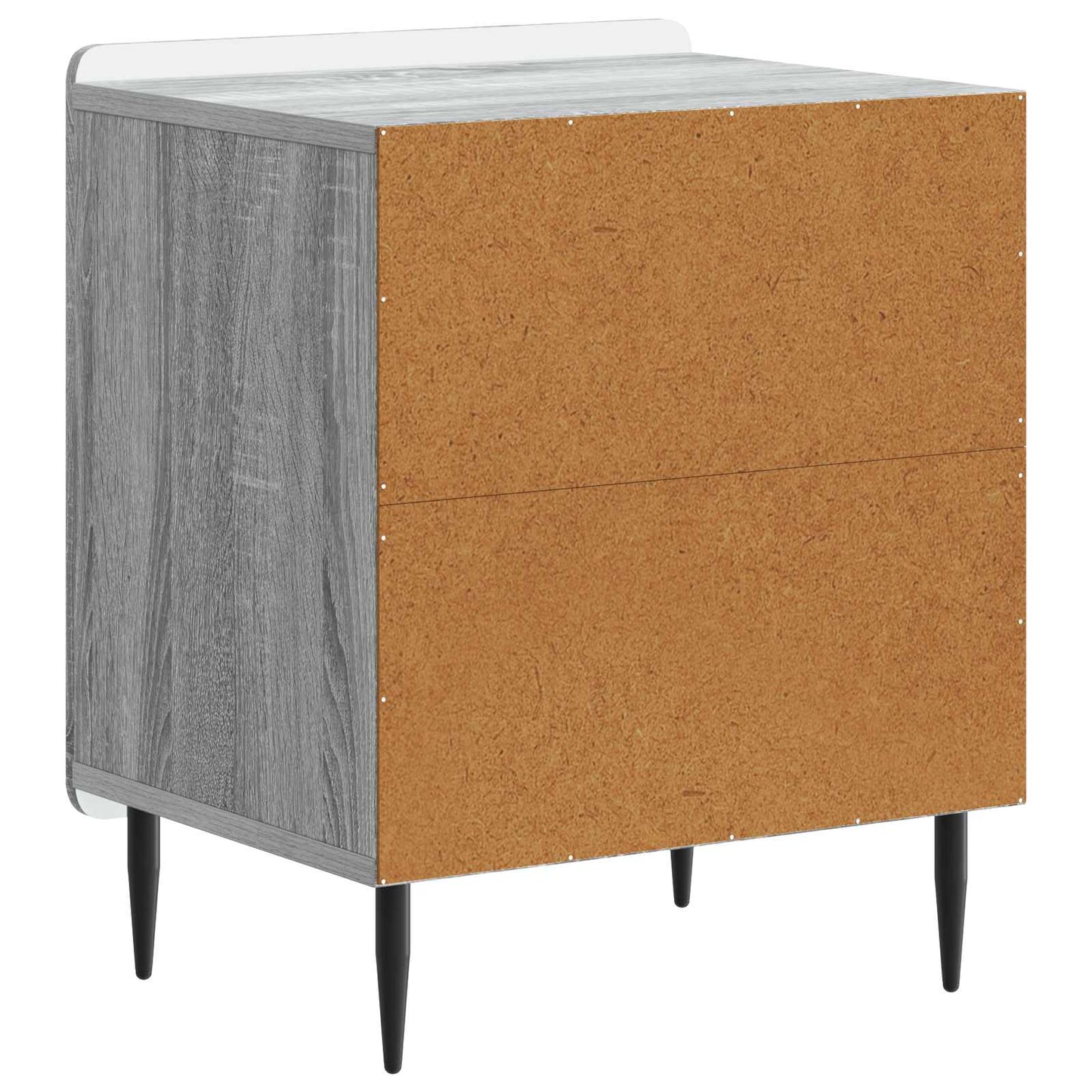 Nattduksbord 2 pcs Grå sonoma-ek 43 x 34,5 x 52 cm