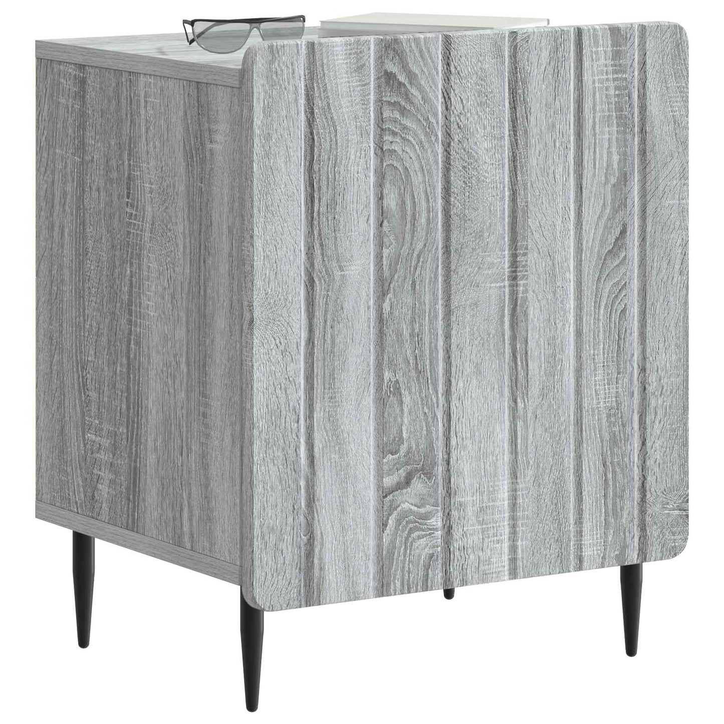 Nattduksbord 2 pcs Grå sonoma-ek 43 x 34,5 x 52 cm