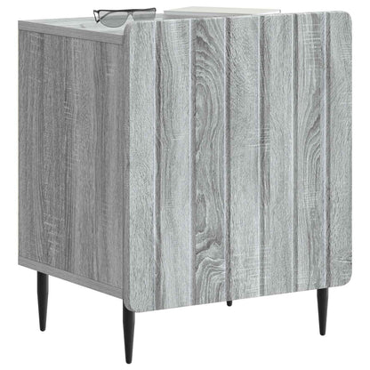 Nattduksbord 2 pcs Grå sonoma-ek 43 x 34,5 x 52 cm