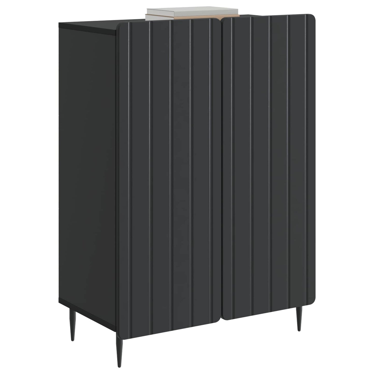 Sideboard Svart 66 x 34,5 x 92 cm Konstruerat trä