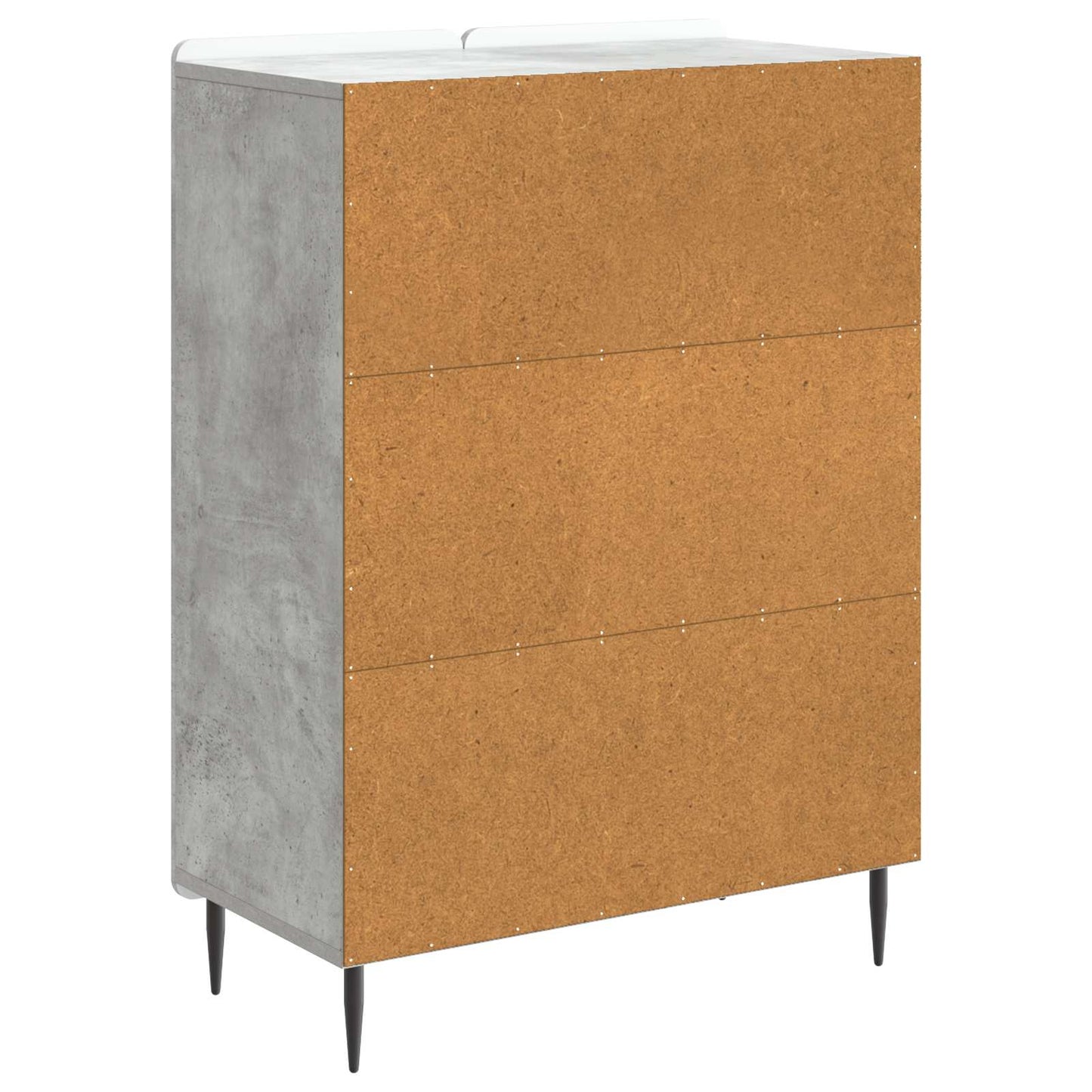 Sideboard Betonggrå 66 x 34,5 x 92 cm Konstruerat trä