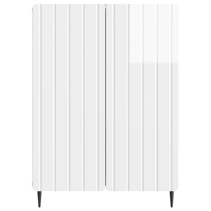 Sideboard Vit högglans 66 x 34,5 x 92 cm Konstruerat trä