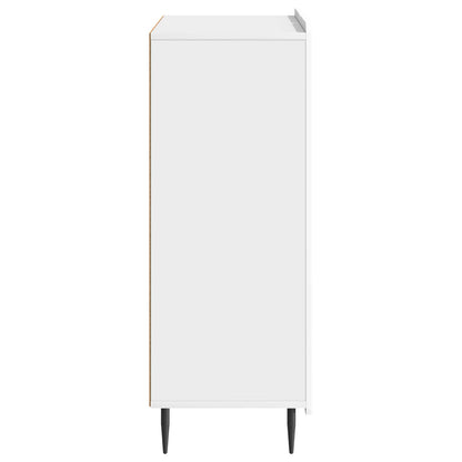 Sideboard Vit högglans 66 x 34,5 x 92 cm Konstruerat trä