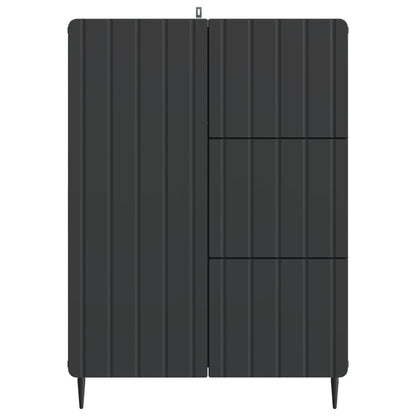 Sideboard med låda Svart 66 x 34,5 x 91,5 cm Konstruerat trä