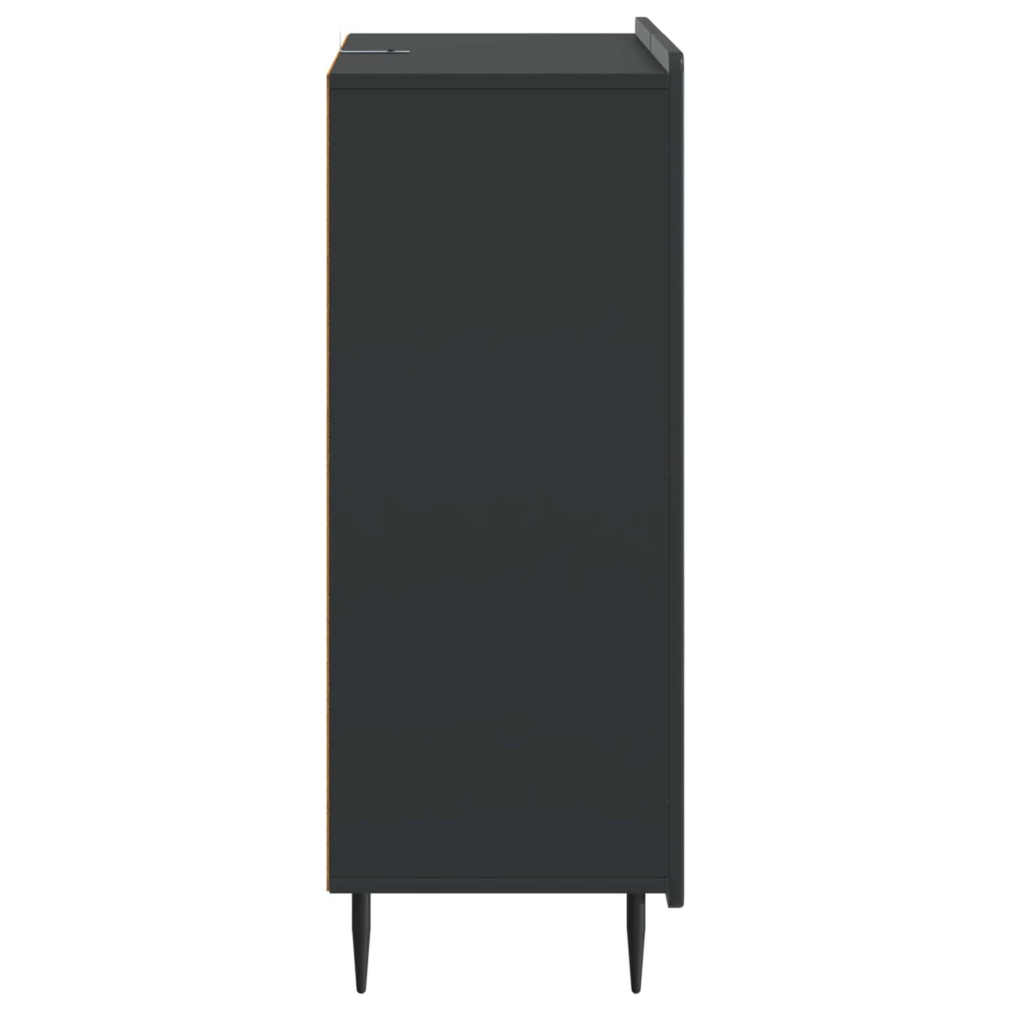 Sideboard med låda Svart 66 x 34,5 x 91,5 cm Konstruerat trä