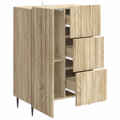 Sideboard Sonoma-ek 66 x 34,5 x 91,5 cm Konstruerat trä