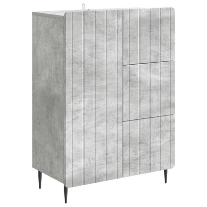 Sideboard Betonggrå 66 x 34,5 x 91,5 cm Konstruerat trä