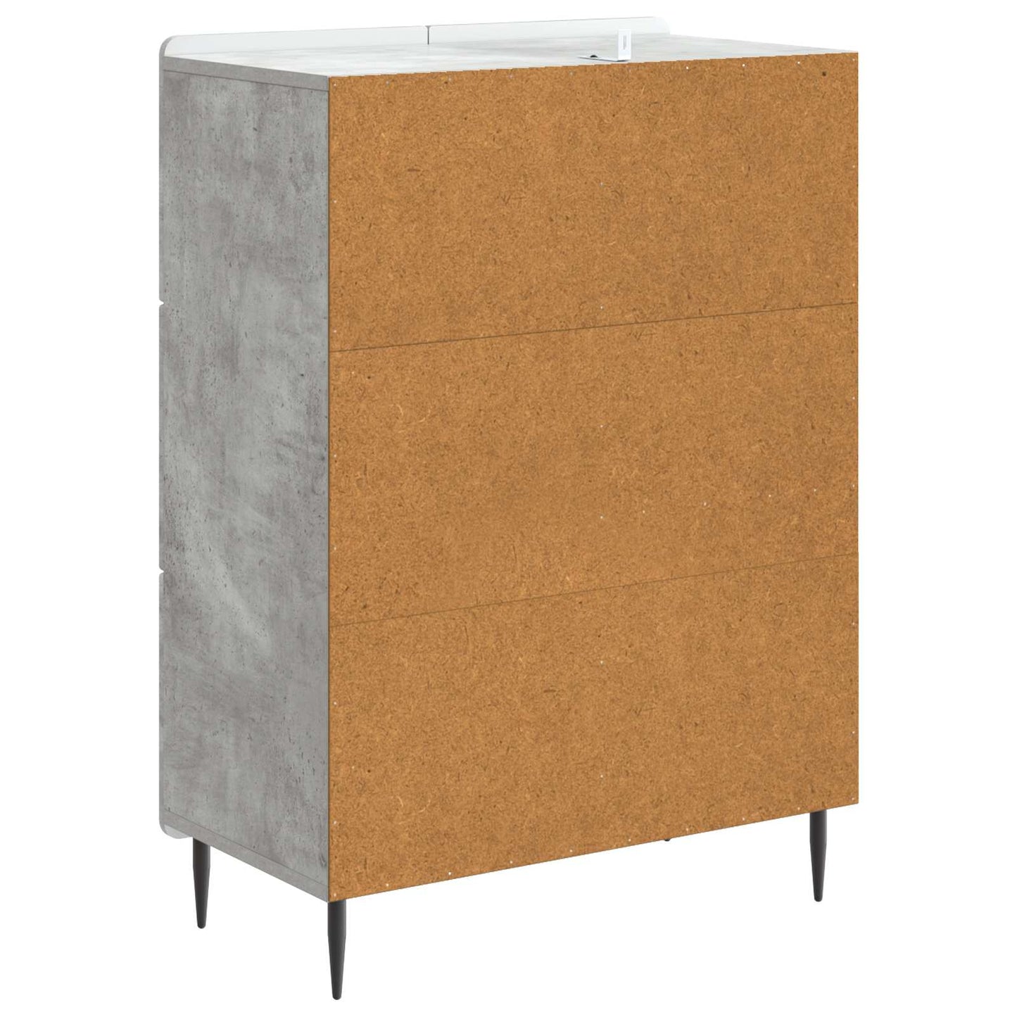 Sideboard Betonggrå 66 x 34,5 x 91,5 cm Konstruerat trä