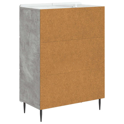 Sideboard Betonggrå 66 x 34,5 x 91,5 cm Konstruerat trä
