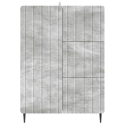 Sideboard Betonggrå 66 x 34,5 x 91,5 cm Konstruerat trä