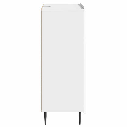 Sideboard Vit högglans 66 x 34,5 x 91,5 cm Konstruerat trä