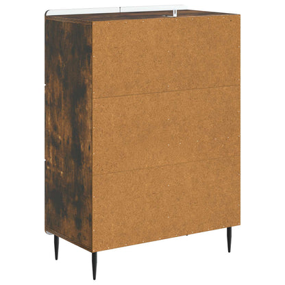 Sideboard med låda Rökt ek 66 x 34,5 x 91,5 cm Konstruerat trä