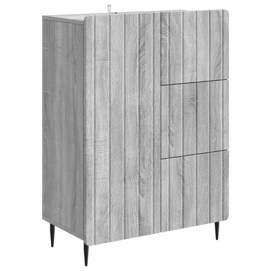 Sideboard Grå sonoma-ek 66 x 34,5 x 91,5 cm Konstruerat trä