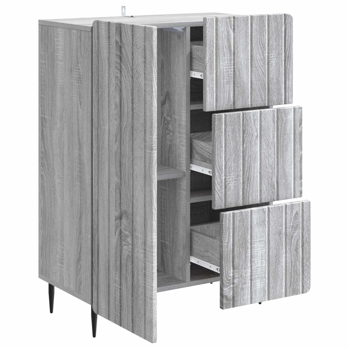 Sideboard Grå sonoma-ek 66 x 34,5 x 91,5 cm Konstruerat trä