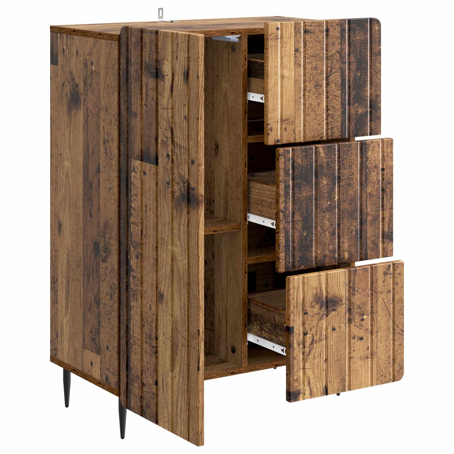 Sideboard Gammalt trä 66 x 34,5 x 91,5 cm Konstruerat trä