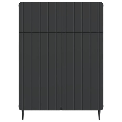 Sideboard med låda Svart 66 x 34,5 x 92 cm Konstruerat trä