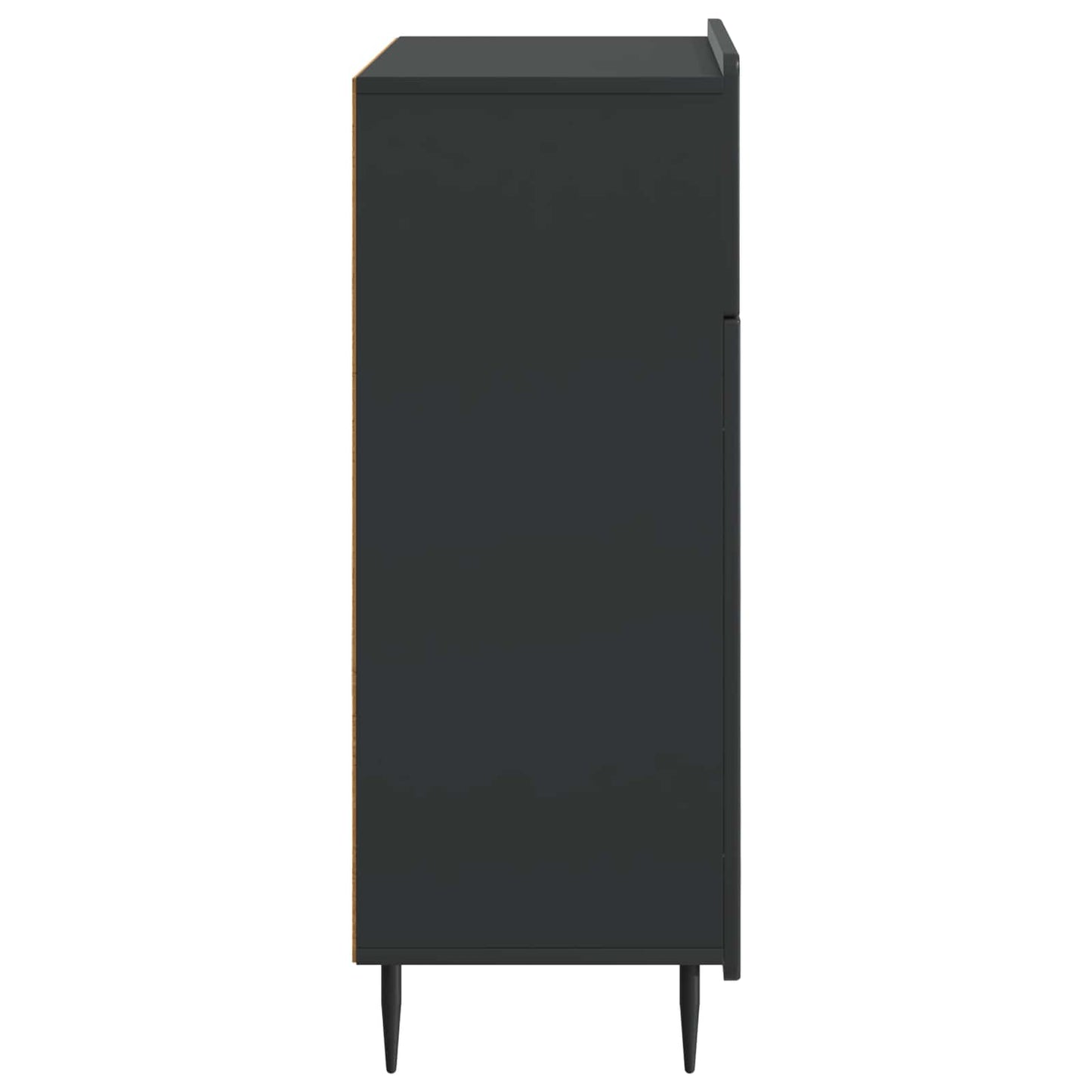 Sideboard med låda Svart 66 x 34,5 x 92 cm Konstruerat trä