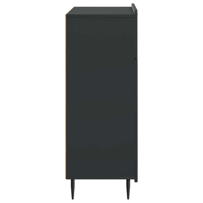 Sideboard med låda Svart 66 x 34,5 x 92 cm Konstruerat trä