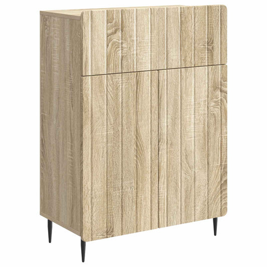 Sideboard med låda Sonoma-ek 66 x 34,5 x 92 cm Konstruerat trä
