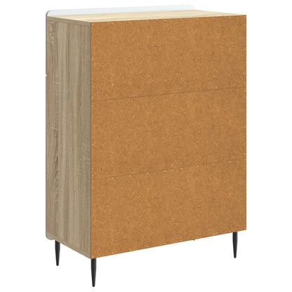 Sideboard med låda Sonoma-ek 66 x 34,5 x 92 cm Konstruerat trä