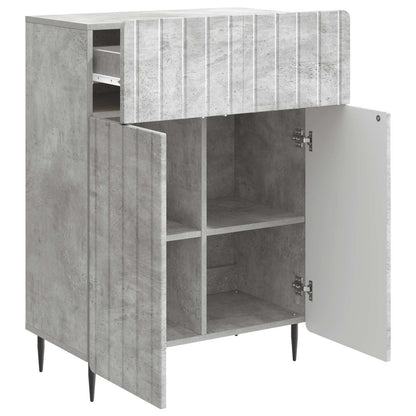 Sideboard med låda Betonggrå 66 x 34,5 x 92 cm Konstruerat trä