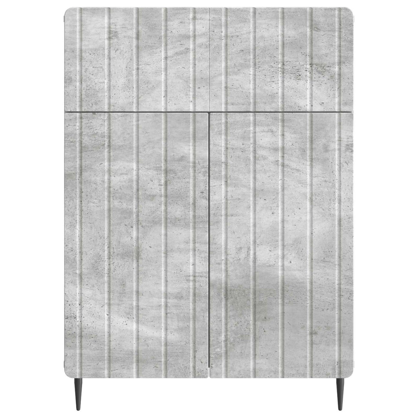 Sideboard med låda Betonggrå 66 x 34,5 x 92 cm Konstruerat trä