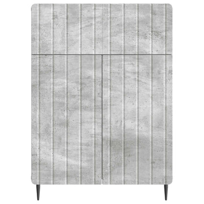 Sideboard med låda Betonggrå 66 x 34,5 x 92 cm Konstruerat trä