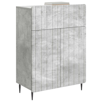 Sideboard med låda Betonggrå 66 x 34,5 x 92 cm Konstruerat trä