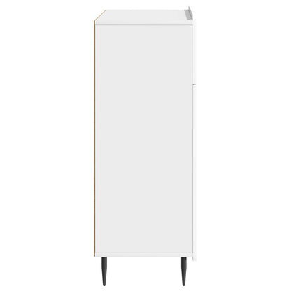 Sideboard Vit högglans 66 x 34,5 x 92 cm Konstruerat trä