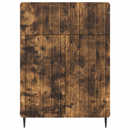 Sideboard med låda Rökt ek 66 x 34,5 x 92 cm Konstruerat trä